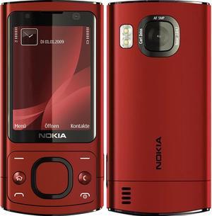 Nokia 6700 Slide Single-SIM 64MB ROM + 128MB RAM (Only GSM | No CDMA) Factory Unlocked 3G Cellphone (Red) - International Version