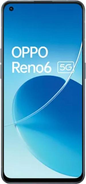 Oppo Reno6 5G Dual-SIM 128GB ROM + 8GB RAM (Only GSM | No CDMA) Factory Unlocked 5G Smartphone (Blue) - International Version
