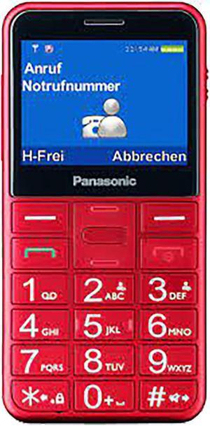Panasonic KX-TU155 Dual-SIM (GSM Only | No CDMA) Factory Unlocked 2G GSM Cell-Phone (Red) - International Version