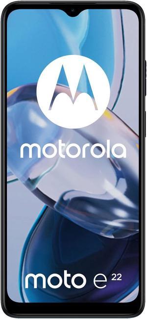 Motorola Moto E22 Dual-SIM 32GB ROM + 3GB RAM (Only GSM | No CDMA) Factory Unlocked 4G/LTE Smartphone (Crystal Blue) - International Version