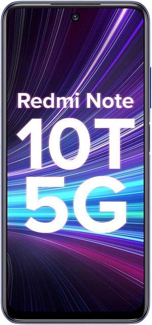 Xiaomi Redmi Note 10T 5G DualSIM 64GB ROM  4GB RAM Only GSM  No CDMA Factory Unlocked 5G Smartphone Metallic Blue  International Version