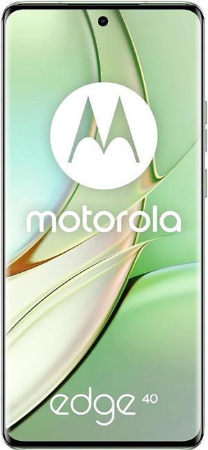 Motorola Edge 40 DualSIM 128GB ROM  8GB RAM Only GSM  No CDMA Factory Unlocked 5G Smartphone Nebula Green  International Version