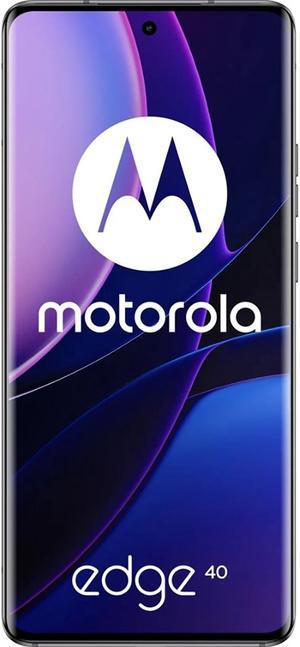 Motorola Edge 40 DualSIM 128GB ROM  8GB RAM Only GSM  No CDMA Factory Unlocked 5G Smartphone Eclipse Black  International Version