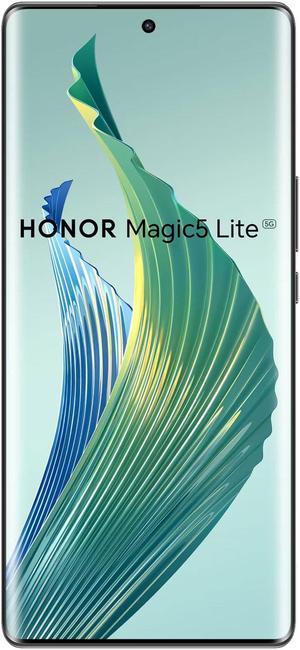 Honor Magic5 Lite DualSIM 256GB ROM  8GB RAM Only GSM  No CDMA Factory Unlocked 5G Smartphone Midnight Black  International Version