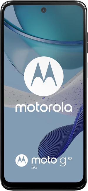 Motorola Moto G53 (5G) Dual-SIM 128GB ROM + 4GB RAM (Only GSM | No CDMA) Factory Unlocked 5G Smartphone (Ink Blue) - International Version