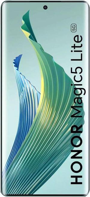 Honor Magic5 Lite DualSIM 128GB ROM  6GB RAM Only GSM  No CDMA Factory Unlocked 5G Smartphone Emerald Green  International Version