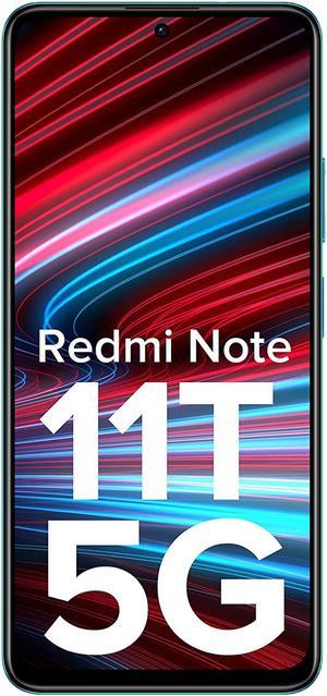 Xiaomi Redmi Note 11T 5G DualSIM 128GB ROM  8GB RAM Only GSM  No CDMA Factory Unlocked 5G Smartphone Aquamarine Blue  International Version