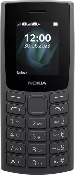 Nokia 105 (2023) Dual-SIM (Only GSM | No CDMA) Factory Unlocked 2G Smartphone (Charcoal) - International Version