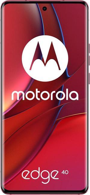 Motorola Edge 40 DualSIM 256GB ROM  8GB RAM Only GSM  No CDMA Factory Unlocked 5G Smartphone Viva Magenta  International Version
