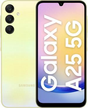 Samsung Galaxy A25 DUAL SIM 128GB ROM + 6GB RAM (GSM Only | No CDMA) Factory Unlocked 5G Smartphone (Personality Yellow)  - International Version