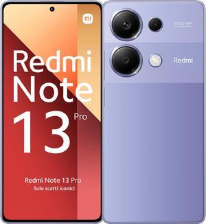 Xiaomi Redmi Note 13 Pro DUAL SIM 512GB ROM  12GB RAM GSM ONLY  NO CDMA Factory Unlocked 4GLTE Smartphone Lavender Purple  International Version