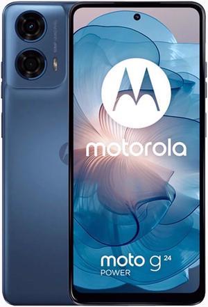 Motorola Moto G24 Power DUAL SIM 256GB ROM  8GB RAM GSM ONLY  NO CDMA Factory Unlocked 4GLTE Smartphone Glacier Blue  International Version