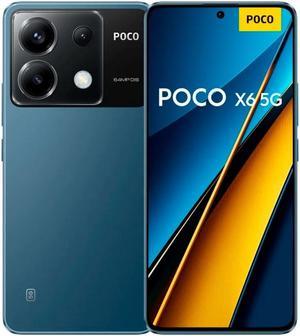 Xiaomi Poco X6 DUAL SIM 256GB ROM  12GB RAM GSM Only  No CDMA Factory Unlocked 5G Smartphone Blue  International Version