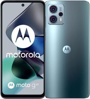 Motorola Moto G23 DUAL SIM 128GB ROM  8GB RAM GSM Only  No CDMA Factory Unlocked 4GLTE Smartphone Steel Blue  International Version