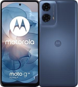 Motorola Moto G24 Power DUAL SIM 256GB ROM  8GB RAM GSM Only  No CDMA Factory Unlocked 4GLTE Smartphone Ink Blue  International Version