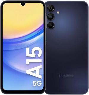 Samsung Galaxy A15 DUAL SIM 128GB ROM  4GB RAM GSM Only  No CDMA Factory Unlocked 5G Smartphone Blue Black  International Version