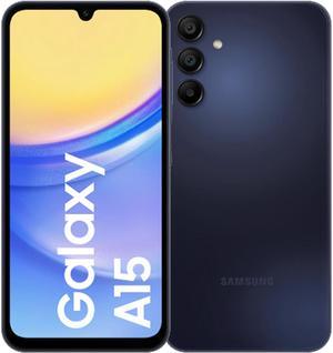 Samsung Galaxy A15 DUAL SIM 128GB ROM + 4GB RAM (GSM Only | No CDMA) Factory Unlocked 4G/LTE Smartphone (Blue Black) - International Version