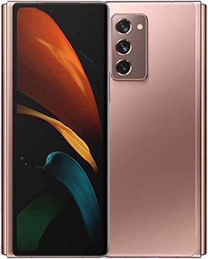 Samsung Galaxy Z Fold 2 STANDARD SINGLE SIM 256GB ROM  12GB RAM GSM  CDMA Factory Unlocked 5G Smartphone Mystic Bronze  International Version