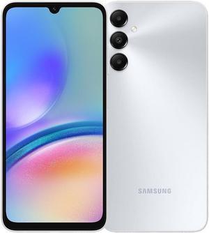 Samsung Galaxy A05s DUAL SIM 64GB ROM + 4GB RAM (GSM Only | No CDMA) Factory Unlocked 4G/LTE Smartphone (Silver) - International Version