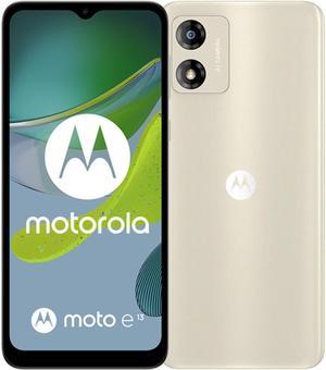 Motorola Moto E13 DUAL SIM 64GB ROM + 2GB RAM (GSM Only | No CDMA) Factory Unlocked 4G/LTE Smartphone (Creamy White) - International Version
