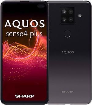 Sharp Aquos Sense 4 Plus DUAL SIM 128GB ROM + 8GB RAM (GSM Only | No CDMA) Factory Unlocked 4G/LTE Smartphone (Black)  - International Version