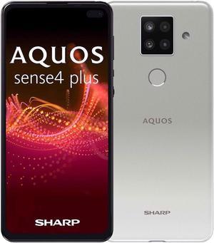 Sharp Aquos Sense 4 Plus DUAL SIM 128GB ROM + 8GB RAM (GSM Only | No CDMA) Factory Unlocked 4G/LTE Smartphone (White)  - International Version