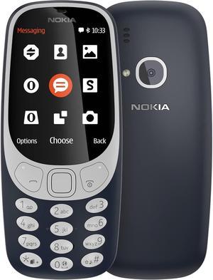 Nokia 3310 2017 DUAL SIM 16MB GSM ONLY  NO CDMA Factory Unlocked 2G Cellphone Dark Blue  Matte  International Version