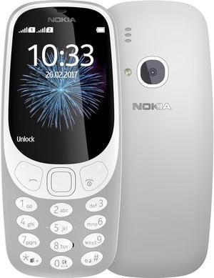Nokia 3310 (2017) DUAL SIM 16MB (GSM ONLY | NO CDMA) Factory Unlocked 2G Cellphone (Grey- Matte) - International Version