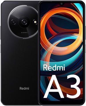 Xiaomi Redmi A3 DUAL SIM 64GB ROM  3GB RAM GSM Only  No CDMA Factory Unlocked 4GLTE Smartphone Black  International Version