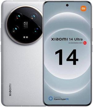 Xiaomi 14 Ultra DUAL SIM 512GB ROM  16GB RAM GSM  CDMA Factory Unlocked 5G Smartphone White  International Version