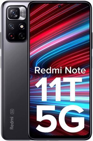 Xiaomi Redmi Note 11T DUAL SIM 128GB ROM  8GB RAM GSM Only  No CDMA Factory Unlocked 5G Smartphone Matte Black  International Version