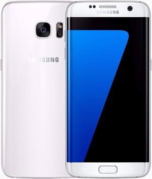 Samsung Galaxy S7 Edge SINGLE SIM 32GB ROM + 4GB RAM (GSM Only | No CDMA) Factory Unlocked 4G/LTE Smartphone (White Pearl) - International Version