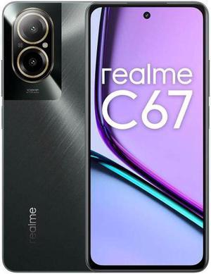 Realme C67 DUAL SIM 128GB ROM + 6GB RAM (GSM ONLY | NO CDMA) Factory Unlocked 4G/LTE Smartphone (Black Rock) - International Version