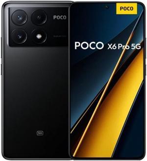 Xiaomi Poco X6 Pro DUAL SIM 256GB ROM  8GB RAM GSM Only  No CDMA Factory Unlocked 5G Smartphone Black  International Version