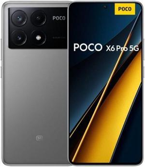 Xiaomi Poco X6 Pro DUAL SIM 512GB ROM  12GB RAM GSM Only  No CDMA Factory Unlocked 5G Smartphone Grey  International Version