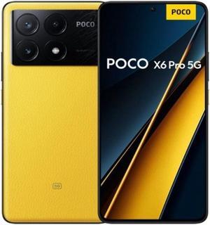 Xiaomi Poco X6 Pro DUAL SIM 512GB ROM  12GB RAM GSM Only  No CDMA Factory Unlocked 5G Smartphone Yellow  International Version