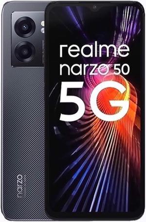 Realme Narzo 50 DUAL SIM 128GB ROM + 6GB RAM (GSM Only | No CDMA) Factory Unlocked 5G Smartphone (Hyper Black)  - International Version