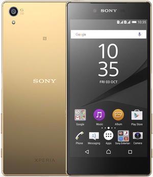 Sony Xperia Z5 Premium SINGLE SIM 32GB ROM + 3GB RAM (GSM Only | No CDMA) Factory Unlocked 4G/LTE Smartphone (Gold) - International Version