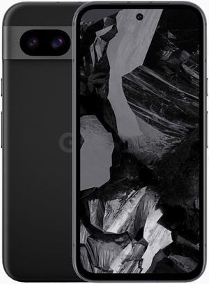 Google Pixel 8a DUAL SIM 128GB ROM  8GB RAM GSM Only  No CDMA Factory Unlocked 5G Smartphone Obsidian  International Version