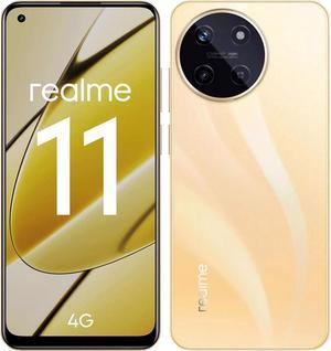 Realme 11 DUAL SIM 128GB ROM  8GB RAM GSM Only  No CDMA Factory Unlocked 4GLTE Smartphone Glory Gold  International Version