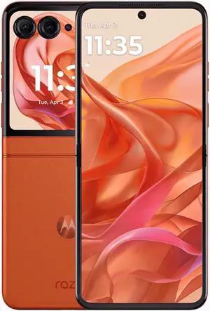 Motorola Razr 50 DUAL SIM 256GB ROM + 8GB RAM (GSM | CDMA) Factory Unlocked 5G Smartphone (Spritz Orange) - International Version Motorola Razr 50 DUAL SIM 256GB ROM + 8GB RAM (GSM | CDMA) Factory Unlocked 5G Smartphone (Spritz Orange) - International Version