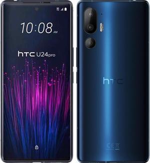 HTC U24 Pro Dual-SIM 256GB ROM + 12GB RAM (GSM Only | No CDMA) Factory Unlocked 5G SmartPhone (Space Blue) - International Version