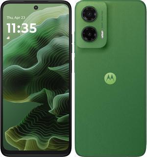 Motorola Moto G35 Dual-SIM 128GB ROM + 4GB RAM (GSM Only | No CDMA) Factory Unlocked 5G Smartphone (Leaf Green) - International Version