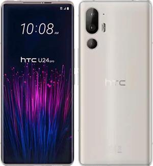 HTC U24 Pro Dual-SIM 512GB ROM + 12GB RAM (GSM Only | No CDMA) Factory Unlocked 5G SmartPhone (Twilight White) - International Version