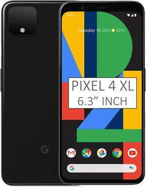 Google Pixel 4 XL G020P 64GB 63 inch Android GSM Only No CDMA Factory Unlocked 4GLTE Smartphone  Just Black