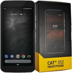 Caterpillar CAT S52 Dual-SIM 64GB + 4GB RAM IP68 Rugged (GSM Only | No CDMA) Factory Unlocked 4G/LTE Smartphone - Black