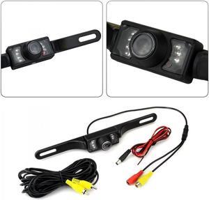 Car License Plate Mount Rear View Camera  Backup Parking Cam Waterproof Night Vision 7 LED CMOS
