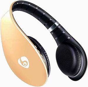 Over Ear Headphones,Wireless HIFI Stereo Bluetooth 4.1 Headphone Running Sports Gaming Earphones Portable Noise Isolation Bass Headsets with Microphone TF Card Slot FM Radio for iPhone iPad Android PC