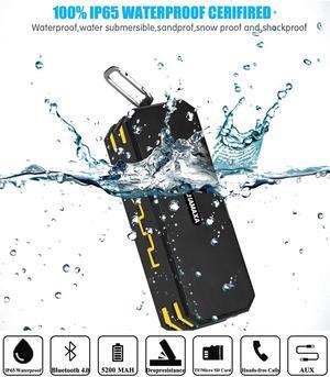 Werleo 12W IP65 Waterproof Bluetooth 4.0 Speaker Portable Outdoor Wireless Stereo Speakers with Microphone Dual Bass Drivers 3.5mm AUX IN SD TF Cards Slot Hands Free for iPhone Samsung Beach Golf Home
