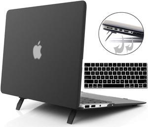 Macbook Air 13 Inch Case, Werleo 2 in 1 Clear Ultra Slim Soft-Touch Plastic Rubberized Hard Case Cover for Apple Macbook Air 13" A1369 A1466 Shell Cover with Foldable Stand and Keyboard Cover Skin